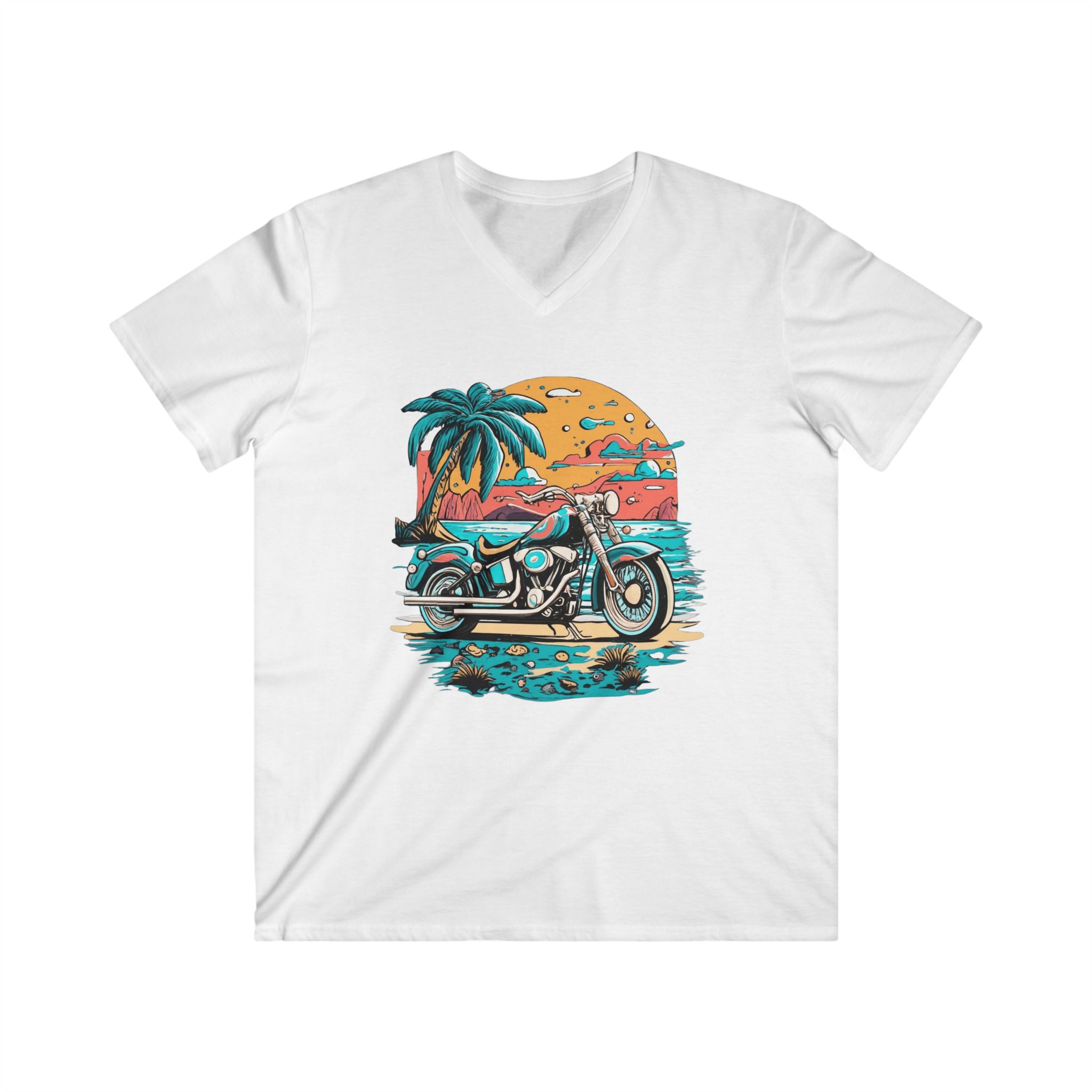 bike and sun t-shirt herren